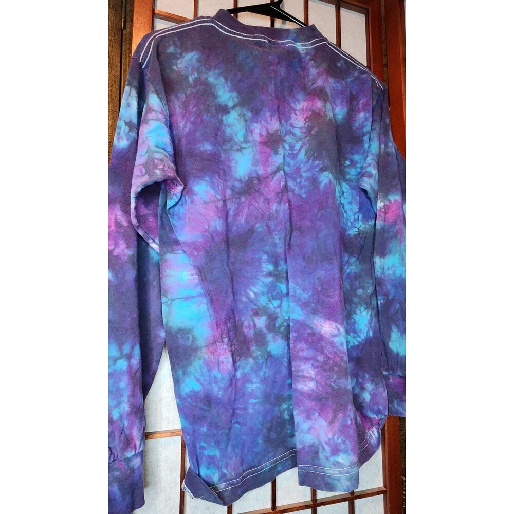 🌀💜 Purple & Blue Tie‑Dye T‑Shirt — Murina Brand — Size Medium 💙🌀